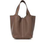 Hermès Beige de Weimar Clemence Picotin Lock 22 Palladium Hardware - Image 4